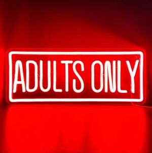 Adults Only Neon Sign Adults Only Neon Signs for Wall Decor, Man Cave,Bar